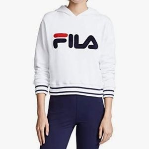 FILA Rosemary Hoodie White Size Medium